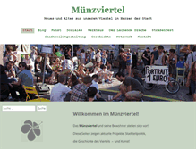Tablet Screenshot of muenzviertel.de